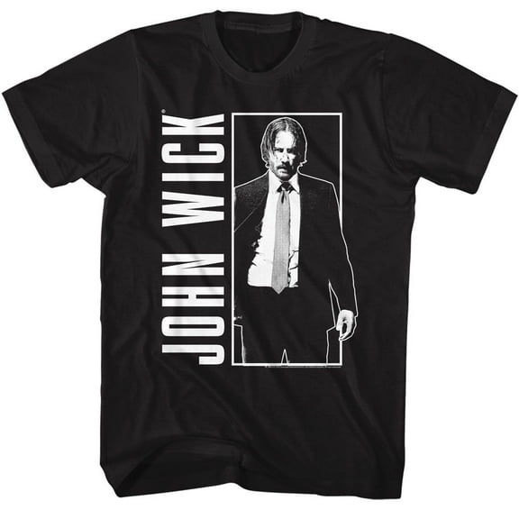 John Wick Simple BW Black T-Shirt