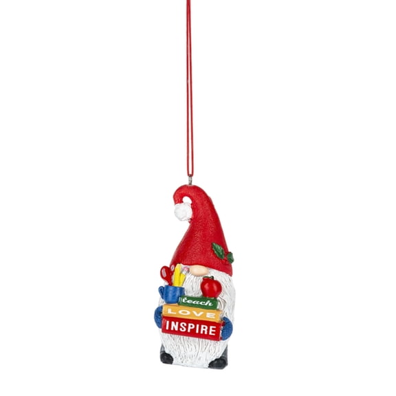 Ganz 3.5 Inch Gnome Teacher Christmas Ornament