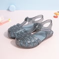 thumbnail image 3 of Kannior Toddler Girls Jelly Sandals Soft Rubber Sole Closed Toe Summer Shoes Mary Jane Dress Princess Flat, 3 of 5