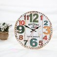 thumbnail image 3 of Vintage Circle Dormitorio Sala de estar Número Mute Reloj de pared 30 cm de diámetro (1) Tmvgtek Oficina Multiescena Multifunción, 3 of 7