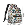 thumbnail image 2 of Yiaed Colorful Flying Butterflies Print School Backpack College Backpack Daypacks for Students High School Spacious and Durable Daypack for Work and Travel-One Size, 2 of 6
