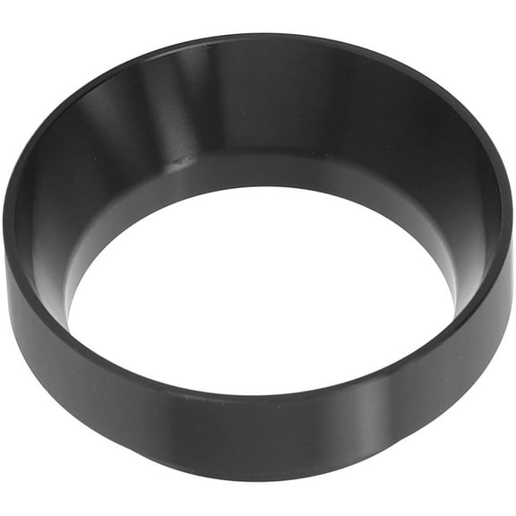 53mm Espresso Dosing Funnel, Magnetic Ring Coffee Machine Accessories Brewing Tamper Powder Tool(Black)