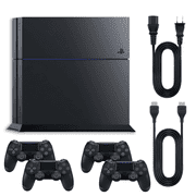 Restored PS4 Console Original 500GB - 4 Retrofam Controllers