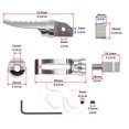 thumbnail image 2 of LuckyBike GP Bevel Rear Foot Peg Set Honda Back Stand Passenger Race Step Footrest, 2 of 3