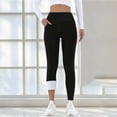 thumbnail image 6 of Maqroz Womens Leggings Thermal Fleece Lined High Waist Winter Warm Thick Stretch Active Workout Pants with Pockets, 6 of 7
