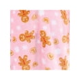thumbnail image 3 of 5 More Minutes Girl's Gingerbread Snowflake Plush Robe, 3 of 5