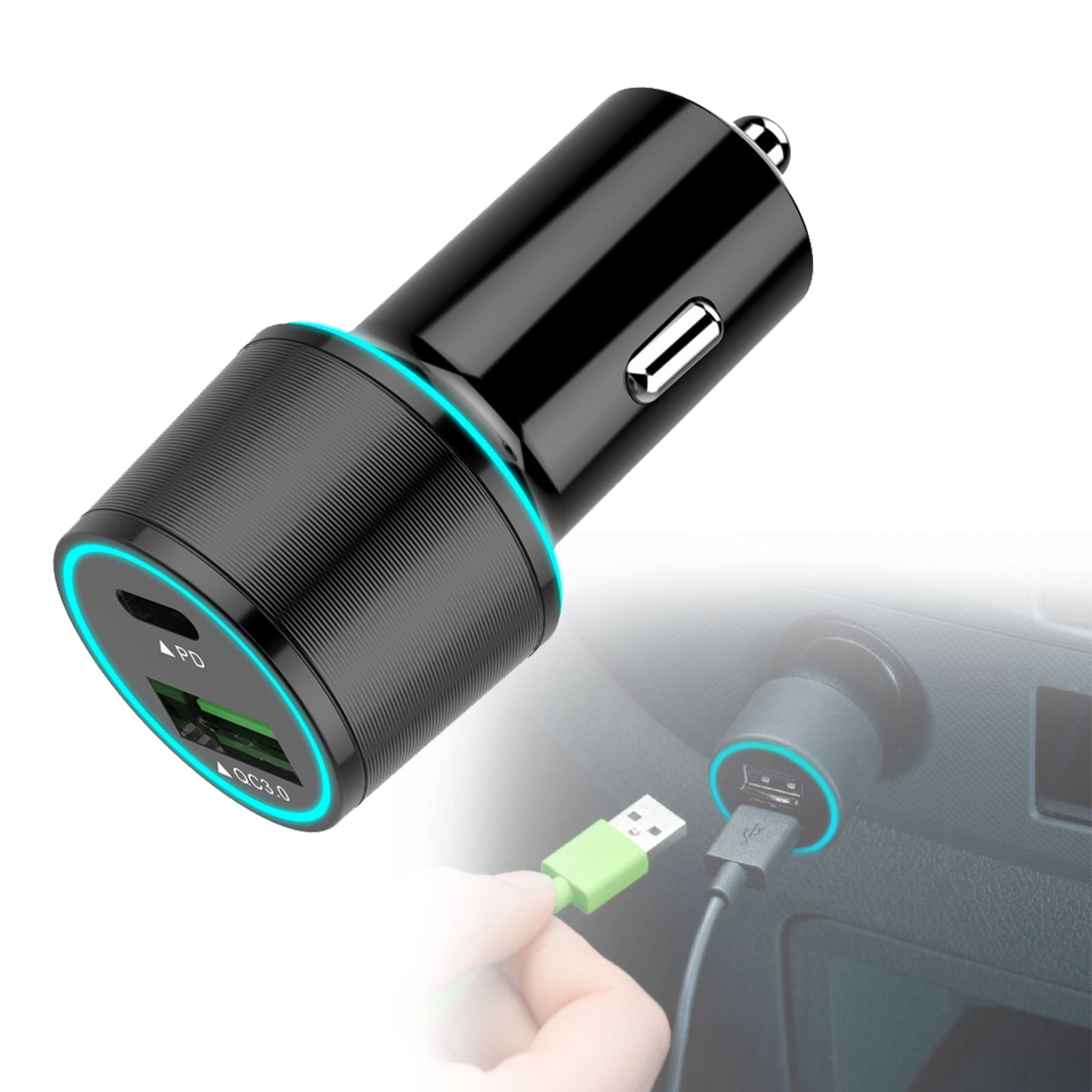 EEEkit Rapid PD Car Charger, Compatible for Google Pixel 3 XL/3/3a XL