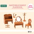 thumbnail image 1 of Muebles para casa de muñecas con familia de animales del bosque, juguetes en miniatura a escala 1/12, accesorios para muñecas de niña, dormitorio, baño, kit de casa de muñecas, 1 of 5