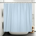 thumbnail image 4 of Lfeey Shower Curtain Waterproof Fabric, Bathroom Decorative Curtains with 12 Hooks, Sky Blue, 72"x78", 4 of 5