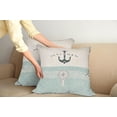 thumbnail image 3 of Ambesonne Nautical Throw Pillow Cover 2 Pack, Vintage Marine Anchor, 18", Seafoam Beige and Black, 3 of 6