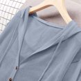thumbnail image 5 of ZZwxWA Womens Lightweight Hooded Cardigan Button Down Long Sleeve Soft Knit Sweater Jacket, 5 of 5