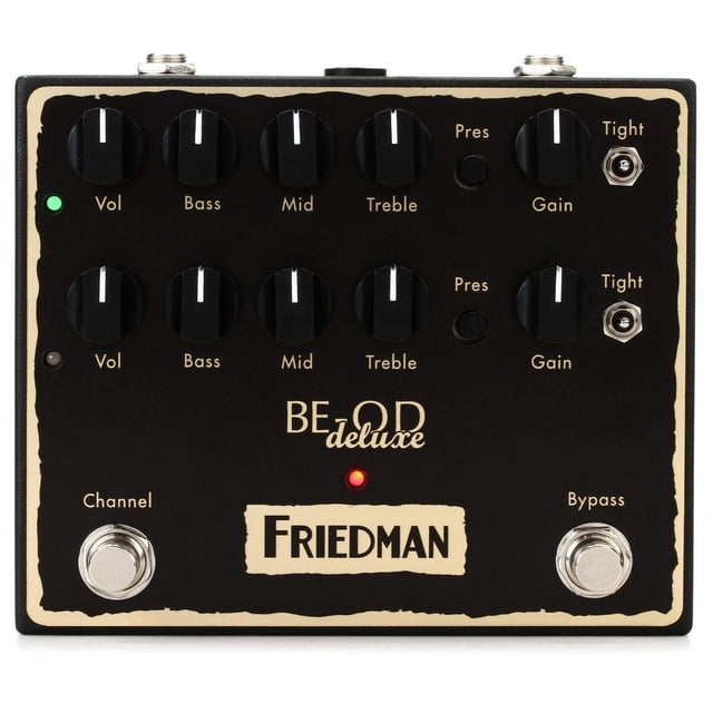 Pedal de Efectos de Guitarra Friedman Amplification BE-OD Deluxe Overdrive Dual
