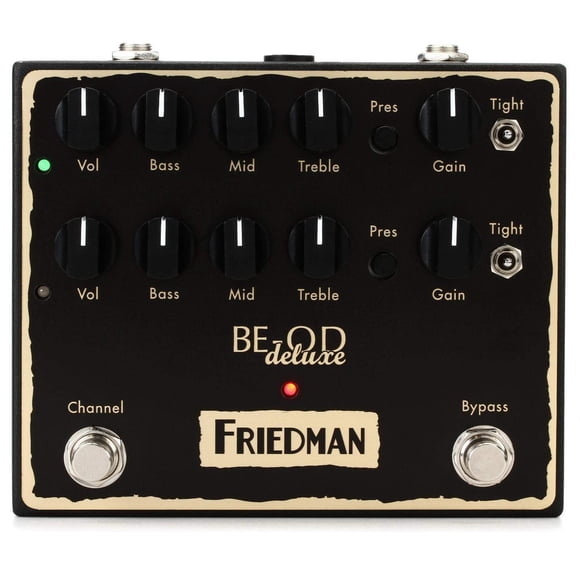 Pedal de Efectos de Guitarra Friedman Amplification BE-OD Deluxe Overdrive Dual