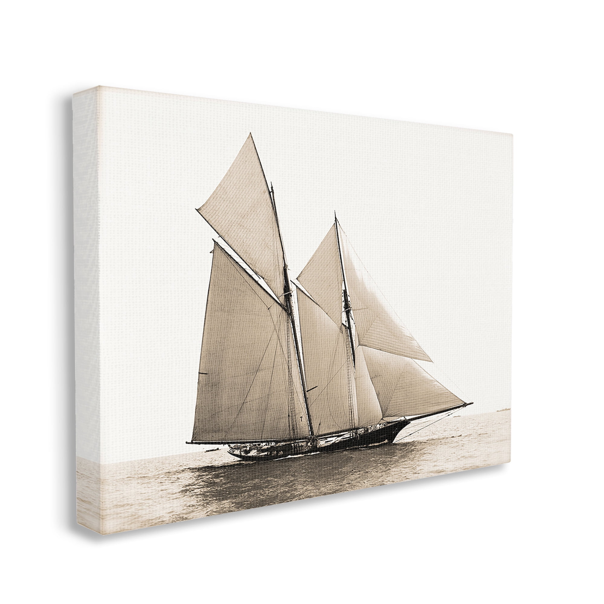 Stupell Industries Vintage Maritime Ship Transportation Photography Gallery Wrapped Canvas Art Print Wall Art, 40 x 30