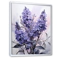 thumbnail image 2 of Designart "violet Flower Enchanting Fragrance I" Floral & Botanical Floater Framed Canvas Print, 2 of 7