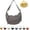 Gray, variant on Regularlyk Crossbody Bag, Regularlyk Crescent Bag for Women, Fashion Plain Color Nylon CrossbodyBag, Large Capacity