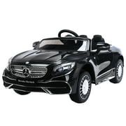 12V Kids Ride On Car Licensed Mercedes Maybach S650 Electric Cars Motorized Vehicles for Child Girls,Boys, Unisex, Hypersport Car Powered Ride-On with Remote Control, Music, Horn and Light, Black