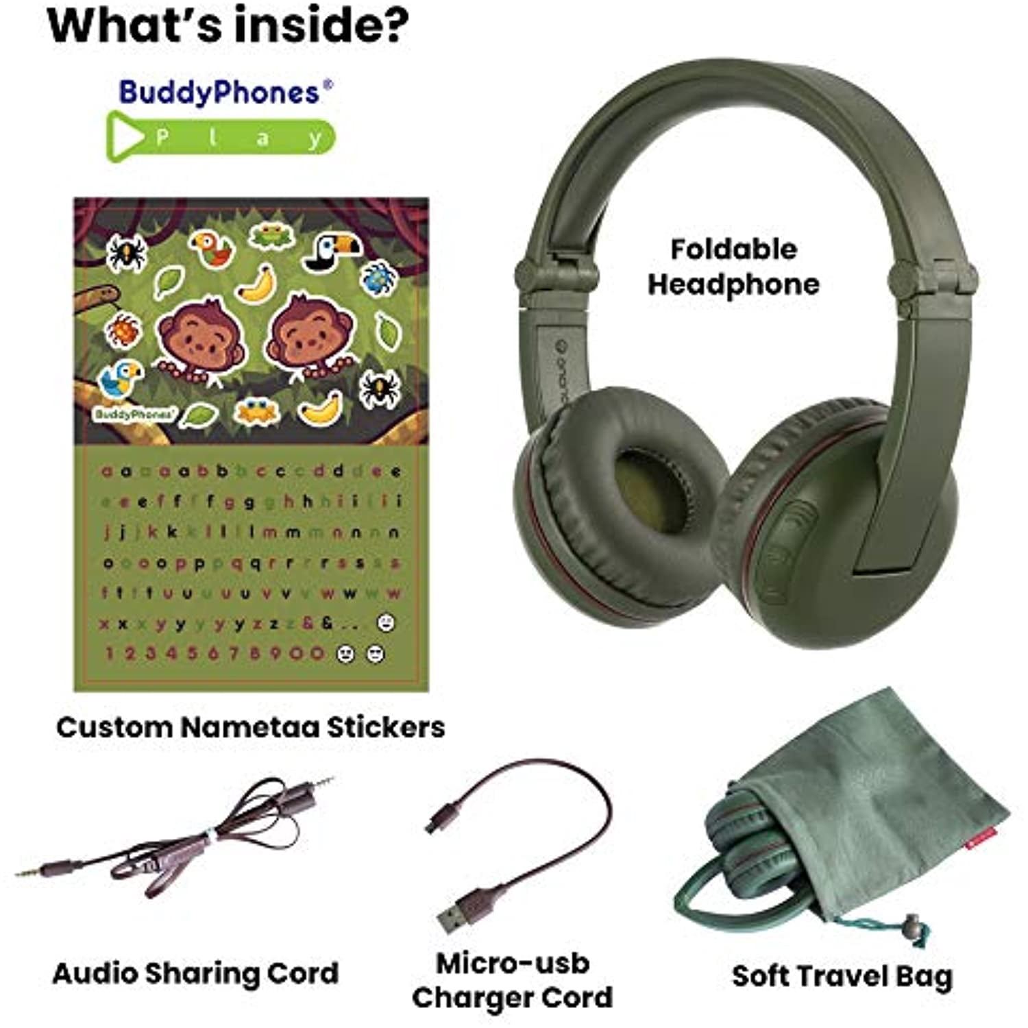 BuddyPhones Play Wireless Bluetooth Headphones | Walmart Canada