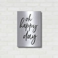 thumbnail image 3 of Luxe Metal Art 'Oh Happy Day' by Susan Ball, Metal Wall Art, 16"x24", 3 of 9
