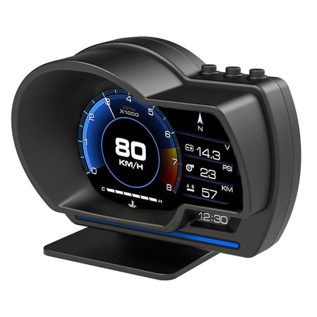 Obd2+gps Smart Gauge Car Head Up Display Speedometer Turbo Rpm Alarm For Car Truck