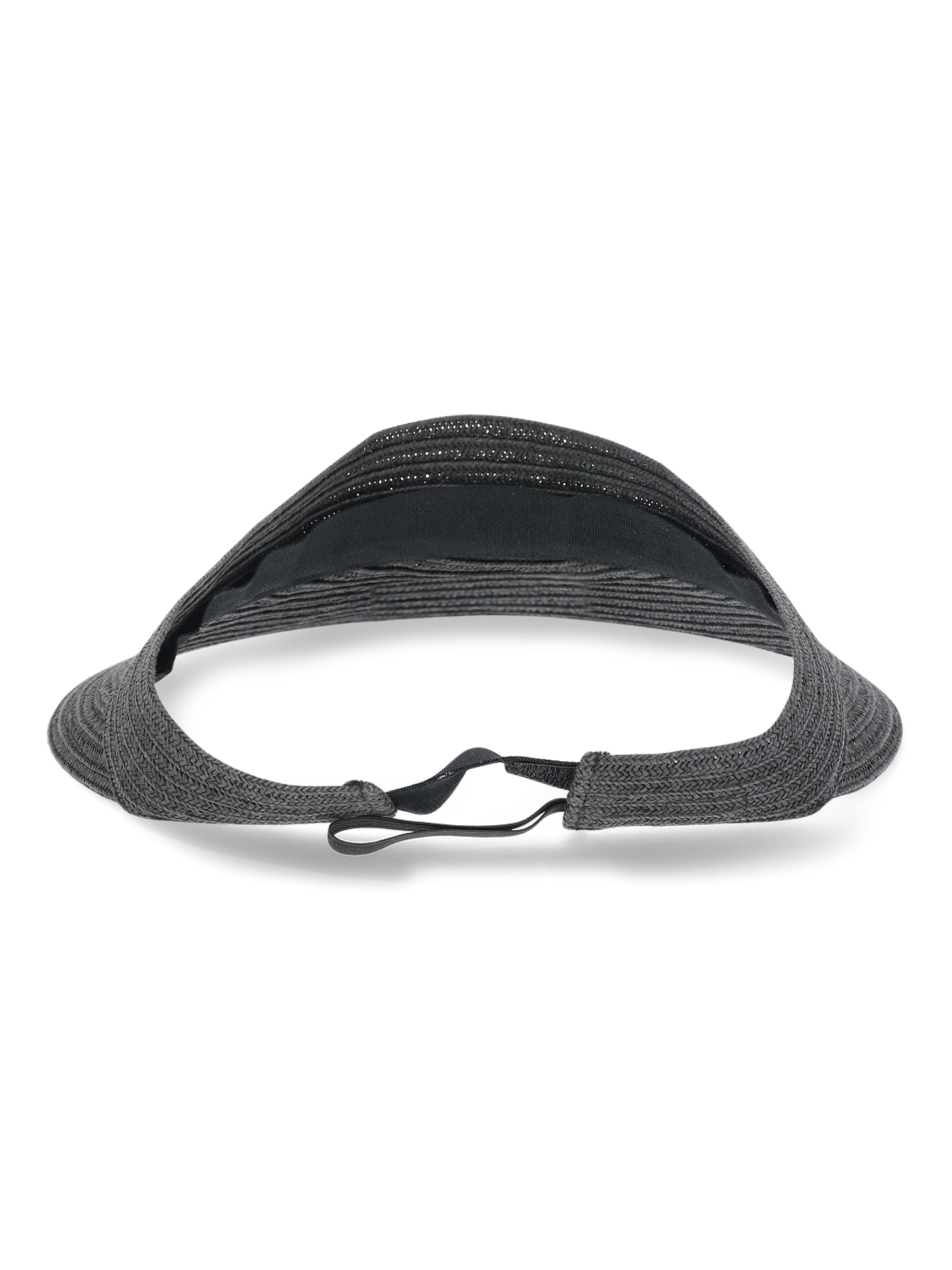 Time and Tru Women’s Flat Visor, Black, One Size Fits Most