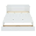 thumbnail image 3 of Queen Size Murphy Bed with USB Port and a Large Drawer (White), 3 of 16