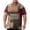 Coffee, variant on Mens Antique Retro Plaid Button Shirt Big & Tall Short Sleeve Button Front Light Soft Breathable Outdoor Top Brown 2XL
