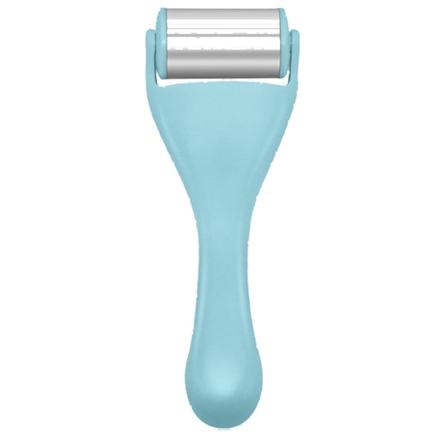 Rodillo de hielo para rostro y ojos, para aliviar la hinchazón, la migraña y el dolor, rodillo facial para bolsas debajo de los ojos, masajeador facial de acero inoxidable para el cuidado