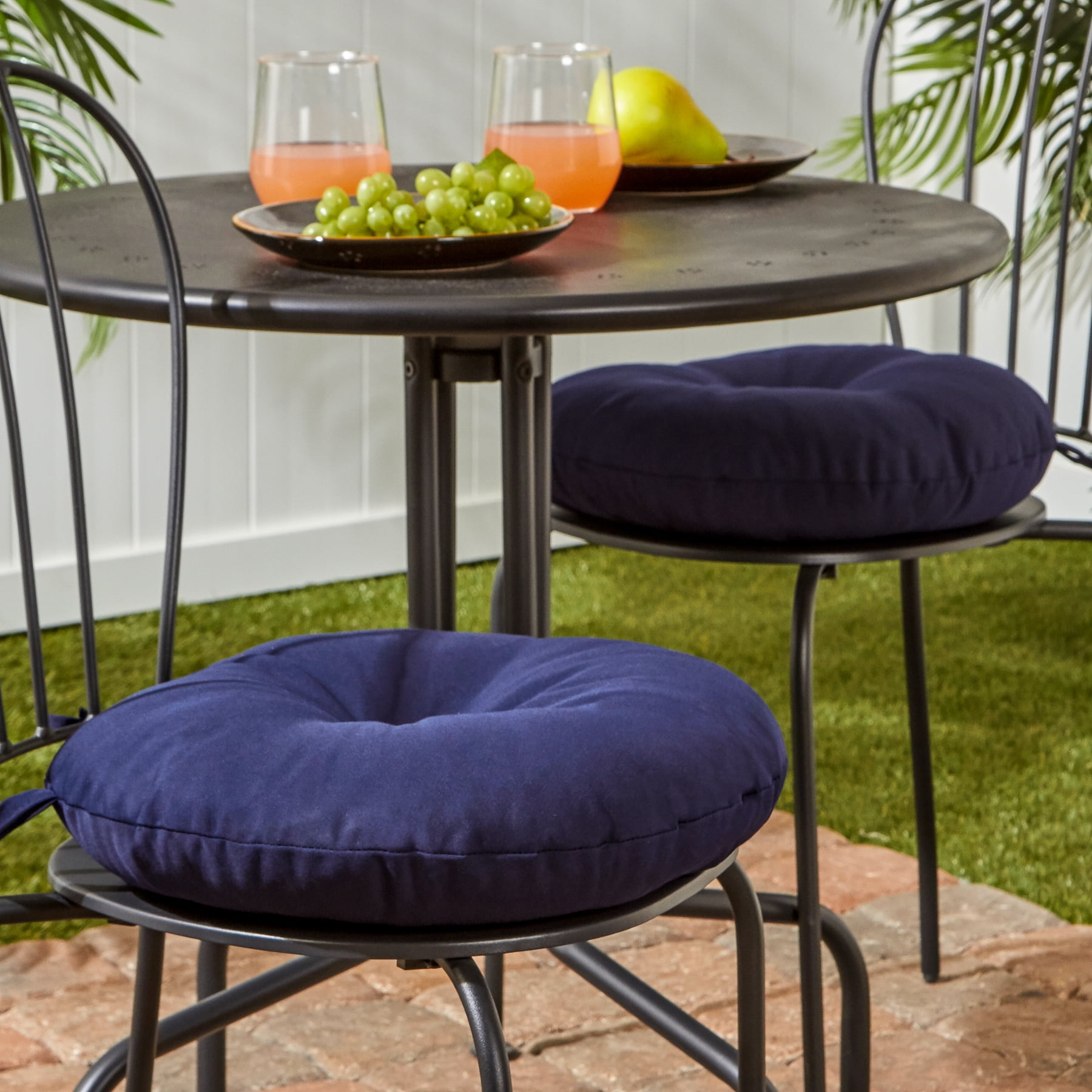Set Of 2 Round Outdoor Bistro Chair Cushion Greendale Home
