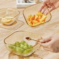 thumbnail image 4 of Frutero con ondas de agua, plato decorativo de vidrio cuadrado, plato de aperitivos for el hogar, plato de aperitivos, plato de dulces, plato de fruta, 4 of 6