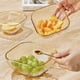thumbnail image 4 of Frutero con ondas de agua, plato decorativo de vidrio cuadrado, plato de aperitivos for el hogar, plato de aperitivos, plato de dulces, plato de fruta, 4 of 6
