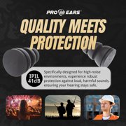 PRO Ears Pro Ear Audiomorphic Large Plug, Noise Reduction Hearing Protection