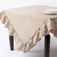 thumbnail image 1 of Saro Lifestyle 82013.KH84S Nappe en Lin Volantée Carrée 84 Po - Kaki, 1 of 1