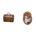 thumbnail image 1 of Estuche organizador de joyas,Organizador de joyas de madera para mujeres,hombres y niñas,Caja de almacenamiento decorativa con tapa abatible para guardar objetos pequeños.,Marco de, 1 of 8