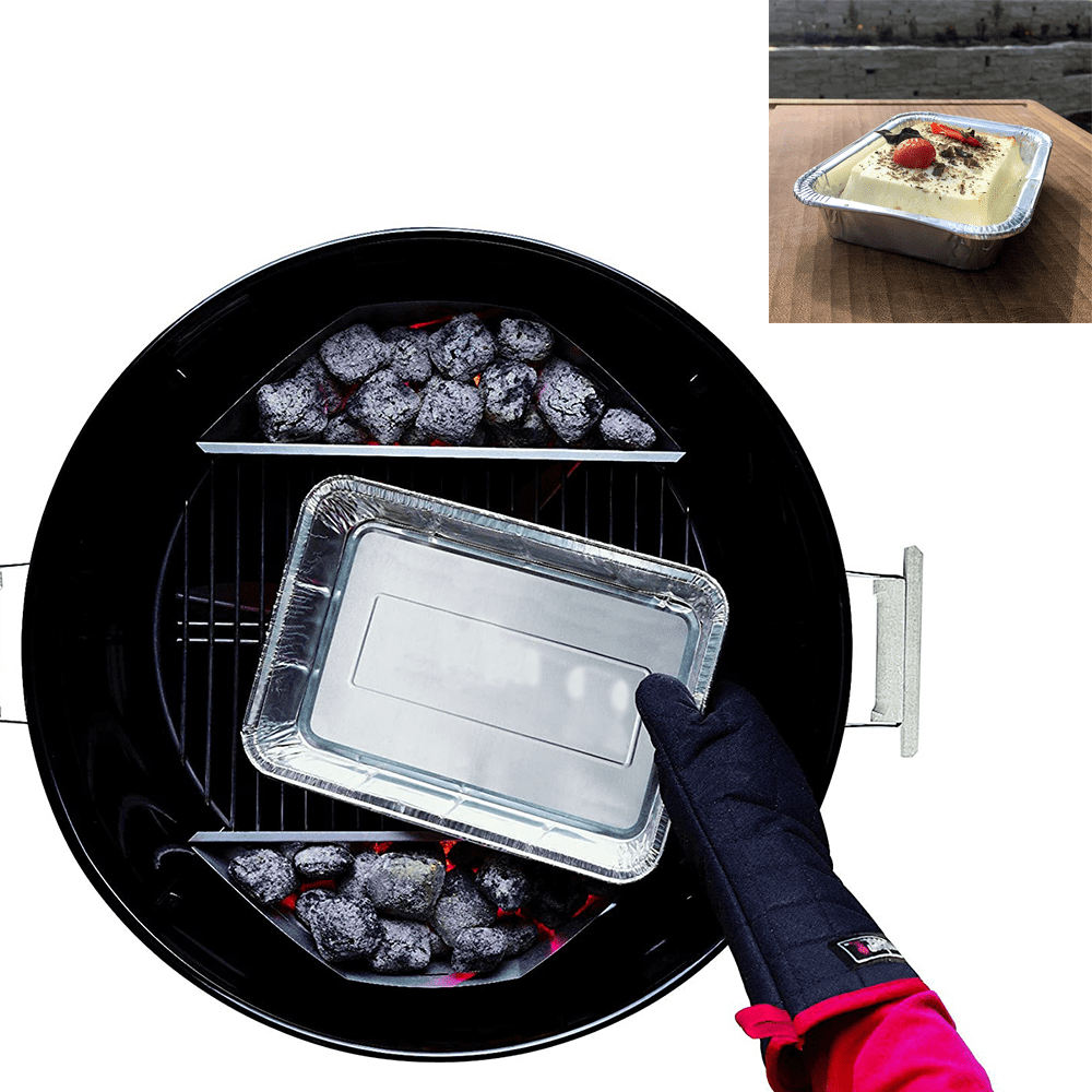 Freedo Aluminum Foil Grill Drip Pans Bulk Pack of Durable Grill Trays