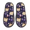 thumbnail image 2 of KLL Lavender Flowers Slippers for Women Men House Slip on Indoor Outdoor Bedroom Furry Fleece Lined Ladies Comfy Anti-Skid Rubber Hard Sole-Medium, 2 of 8
