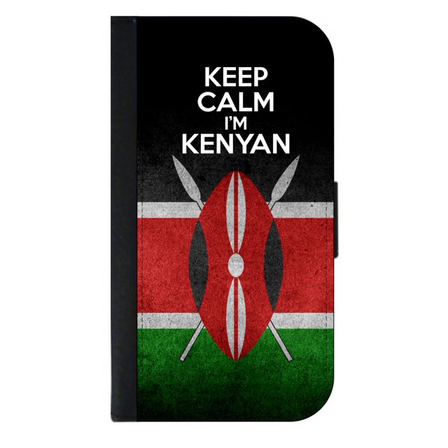 Flag Kenya - Keep Calm I'm Kenya Flag Galaxy s10p Case - Galaxy s10 Plus Case - Galaxy s10 Plus Wallet Case - s10 Plus Case Wallet - Galaxy s10 Plus Case Wallet - s10 Plus Case Flip Cover
