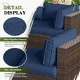 thumbnail image 5 of Poteban Outdoor Cushions for Patio Furniture Replacement, Waterproof Patio Furniture Cushions, Deep Seat Patio Cushions, Patio Seat Cushions for Outdoor Sectional (Navy Blue), 5 of 7