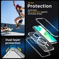 thumbnail image 5 of KOMI for 16 Case,Clear Compatible with MagSafe,3 in 1 Heavy Duty Drop Protection Rugged Shockproof/Drop/Dust Proof 3-Layer Protective Durable Magnetic Phone Cover for 16 6.1"_3, 5 of 5