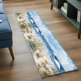 thumbnail image 4 of Summer Scenery Washable Runner Rugs 2'x6', Watercolor Beach Chair Low Pile Throw Entryway Rug Non-Slip Sturdy Edge Binding Carpet for Indoor Bedside Entrance Bedside, 4 of 9