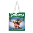 thumbnail image 1 of Taz-Mania Bolso de tela con estampado de lienzo para mujer, bolsa de compras reutilizable y estética, con cremallera interior, regalo para mujer,40*45cm., 1 of 6