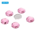 thumbnail image 3 of Unique Bargains 20mm Flat Back Round Acrylic Rhinestones, 200 Pack Plastic Circle Gems for Jewelry Making Costume, Rose Red, 3 of 6