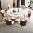 thumbnail image 1 of Nordic Luxury Dining Tables Round Simple Design Slate Bedside Table Modern Metal Juegos De Comedor Kitchen Furniture HD50CZ My Lux Decor Round, 1 of 8
