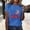 Blue, variant on MAIHAN 250 Years America Shirt Women American Flag Print 4th Of July Crew Neck T-Shirts Shirt Summer Baggy Tops Patriotic Freedom Semiquincentennial Shirt for 250th Year