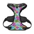 thumbnail image 5 of Lsque Succulents Dog Harness, No-Pull Pet Harness with 2 Leash Clips, Adjustable Soft Padded Dog Vest with Easy Control Handle for Large Dogs-Medium, 5 of 9