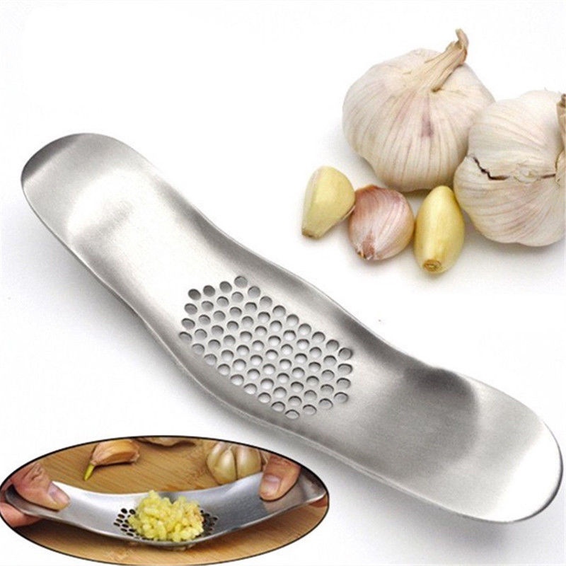 Stainless Steel Home Kitchen Mincer Tool Garlic Press Crusher Squeezer
