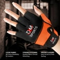 thumbnail image 6 of DXM SPORTS Weightlifting Workout Gym Gloves for Women - Small, Orange, 6 of 7