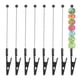 thumbnail image 1 of Pinza de cocodrilo de cola larga Uxcell, 8 piezas de 5.3 pulgadas/135 mm, clips de pinza de metal, negros, 1 of 5