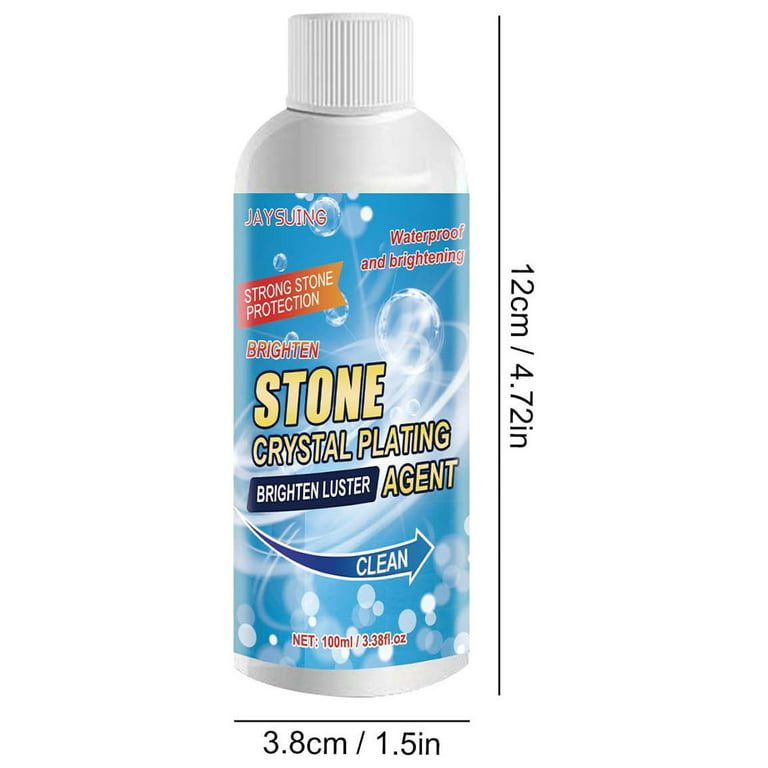 Stone Crystal Plating Agent, Kitchen Quartz Stone Tile Countertop Scratch  Repair, Cleaning, Stains, Brightener 100Ml Stone Tile Countertop Scratch  Repair - Family Kitchen Cleaning Essential 