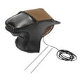 thumbnail image 1 of Cubierta de pomo de cambio de marcha antideslizante Unique Bargains para coche, protector de manija de cambio para Dodge Charger Challenger 15-23, cuero sintético negro y marrón, 1 of 6